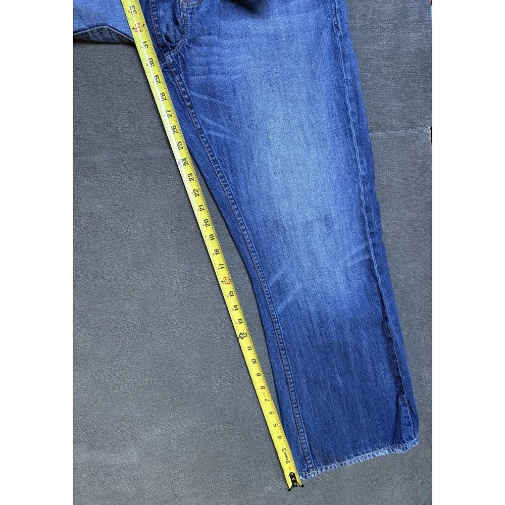 Ecko Unltd Mens Jeans 32x32 Standard Fit Blue Straight Baggy Y2K Hip Hop Denim